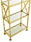 109860 Cabinet Delmar gold finish шкаф открытый Eichholtz