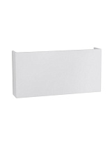 Sandy White Aluminium & Glass LED 2x5 Watt 550Lm 3000K 100-240 Volt Beam Angle 102º IP54 Light Up & Down L: 18 W: 3.5 H: 9 cm