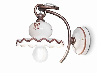 Roma Керамический настенный светильник с фиксированным кронштейном FERROLUCE C400 - C401