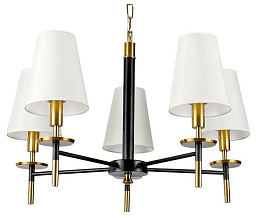 A4075LM-5BK Arte Lamp Riccardo подвесная люстра с пятью плафонами белого цвета