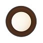 Потолочный светильник Arteriors Glaze Small, чёрная керамика и опаловое стекло — фото 9