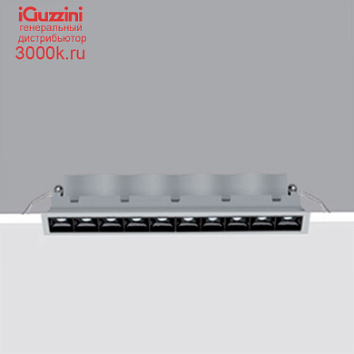MQ82 Laser Blade iGuzzini 10 - cell Recessed luminaire - LED - Warm white - Incorporated DALI dimmable power supply - Flood optic