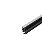 SLV 214010 GLENOS F-2340 200 профиль-плинтус накладной, 2 m, с экраном, черный — фото 1