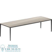 СТОЛ U-NITE 300X100 СМ, АНТРАЦИТОВЫЙ, С КЕРАМИЧЕСКОЙ СТОЛЕШНИЦЕЙ ЦВЕТА СЕРО-БЕЖЕВЫЙ Royal Botania