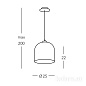 Kolarz Chalet A1352.31.Gr подвесной светильник ø25cm мин. высота 22cm макс. высота 200cm 1 лампа e27