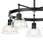 Eastmont 5 Light Chandelier Black and Walnut Wood люстра 52403BK Kichler — фото 10