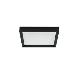 8329 Linea Light Group Tara потолочный накладной светильник квадратного дизайна в чёрном цвете