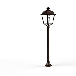 150027046 Roger Pradier Place Des Vosges Evolution садовый фонарь на стойке с куполообразным плафоном коричневого оттенка