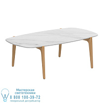 СТОЛИК ДЛЯ ЧАЯ 120X65CM H40 CERAMIC BIANCO STATUARIO Royal Botania