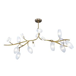 PP-200 Patinas lighting Inverno светодиодная латунная люстра-ветвь со стеклянными лепестками