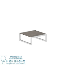 НИЗКИЙ СТОЛИК NINIX 90X90CM ИЗ НЕРЖАВЕЮЩЕЙ ЧАСТИ И КЕРАМИКИ TERRA MARRONE EL POL Royal Botania