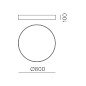 P3453270NCA ACB Isia потолочный светильник 3453/80 с выключателем, Casambi IP20, черный — фото 2