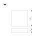 Накладной квадратный светильник Arlight SP-QUADRO-S600x600 60 Вт — фото 1