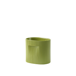 RIDPLA24A03 Muuto Ridge кашпо цилиндрическое бежевое 24 см