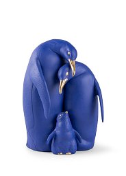 Фарфоровая скульптура семьи пингвинов Penguin Family Lladro, лимитированная серия 01009539