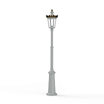 Louvre N° 9; one-piece clear glass E27 105W; Silk grey