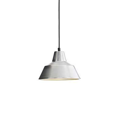 W2 014ALU Vrkstedslampe Made By Hand Подвес с металличесым плафоном в алюминиевой отделке, лаконичный дизайн