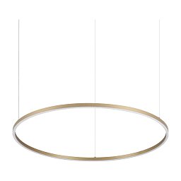 Подвесной светильник Oracle Slim SP D090 ROUND 3000K ON-OFF Ideal Lux 370514, латунь
