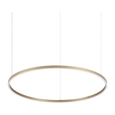 Подвесной светильник Oracle Slim SP D090 ROUND 3000K ON-OFF Ideal Lux 370514, латунь