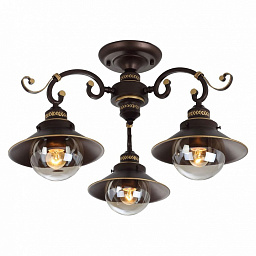 A4577PL-3CK Arte Lamp Grazioso потолочная люстра с тремя плафонами на изогнутых рожках