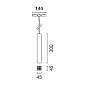 Q927 Laser Blade XS iGuzzini Square pendant LB XS for 48V  track - HC 4 cells - Wide Flood beam — фото 1