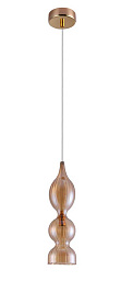 IRIS SP1 B AMBER Crystal Lux IRIS подвесной светильник из янтарного стекла с изящным переходом форм
