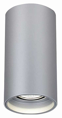накладной потолочный светильник цилиндрический серый