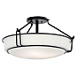 Alkire 22" 4 Light Semi Flush Black потолочный светильник 44086BK Kichler — фото 3