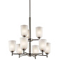 Shailene 9 Light Chandelier Brushed Nickel люстра 43672NI Kichler