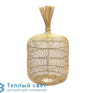 THE RATTAN DUMPLING подвесной светильник Bazar Bizar BAYU004N-L-40x70 + FL-JUTE-001