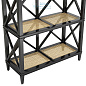 111891 Cabinet Bahamas black finish natural cane Eichholtz