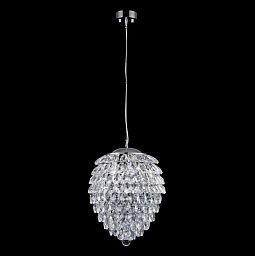 CHARME SP6 CHROME/TRANSPARENT Crystal Lux Charme подвесной светильник с каскадным хрустальным декором на металлическом подвесе