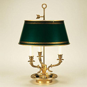 TM0046.GR.BC Margeaux Bouillotte, 3 Lights, Green Shade