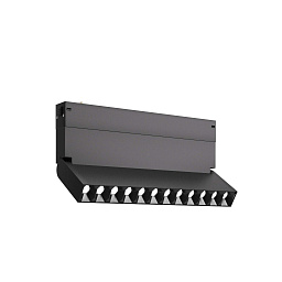 ST686.496.09 ST-Luce Skaylayn 220v магнитный трековый светильник черный с линейным отражателем и регулируемым углом 230V