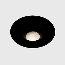up in-line 165 circular, anti-glare louvre incl., gear excl., black