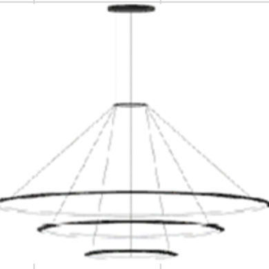 CF4L-00A9AZOU14 подвесной светильник Leds C4 Circular Outward 3 Rings (ø1200 ø900 ø600) белый