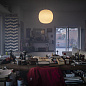 FN274007L_10 Foscarini Gem SP LED большая дизайнерская люстра со сферическим плафоном белый — фото 3