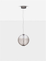 Triac Dimmable Gradient Dark Brown Glass Brushed Gray Metal LED 20Watt 220-240Volt 1100Lm IP20 3000K D:30 H:45-235 cm