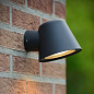 14881/05/30 Lucide Dingo уличный настенный светильник чёрного цвета с направленным вниз плафоном — фото 2