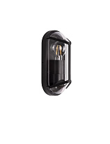 Dark Anthracite Die-Casting Aluminium & Clear Polycarbonate LED E27 1x12Watt 100-240Volt IP65 Bulb Excluded L:9.5 W:9 H:23 cm