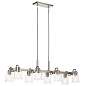 Aivian 42" 8 Light Linear Chandelier Brushed Nickel люстра 52400NI Kichler — фото 8