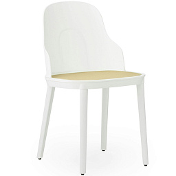 304046 Normann Copenhagen Allez стул с ажурным плетением белого цвета