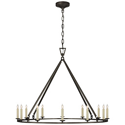 CHC5174GI Visual Comfort Darlana подвесная кольцевая люстра с открытыми держателями источников света