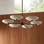 Люстра Arteriors Griffith, сталь цвета кости и английская бронза — фото 1