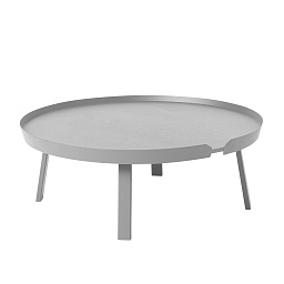 AROTABXL05 Muuto Around журнальный столик серого цвета на коротких ножках