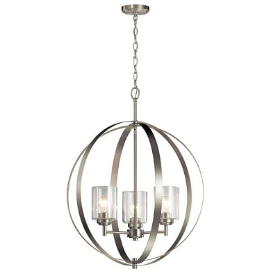 Winslow 3 Light Chandelier Brushed Nickel люстра 44034NI Kichler