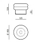 CA116DD7WDI Linea Light Blank AP PL LED настенно-потолочный светильник для террас и улицы прозрачный; коричневый — фото 3