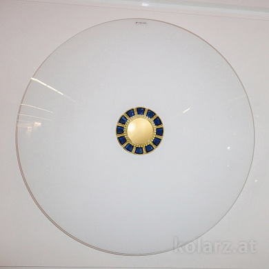 Kolarz Panarea 0388.U15.B потолочный светильник золото 24 карата синий ø62cm макс. высота 8cm 5 ламп e27