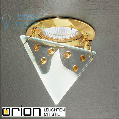 Встраиваемый светильник Orion Dreieck Str 10-350 gold/EBL