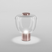 Настольная лампа RIFLESSO 3, кристально прозрачная, матовая, медная, 2 L2405 CE